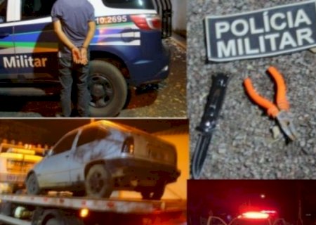 Motorista tenta esfaquear bombeiros, foge e é parado com tiros nos pneus por policiais