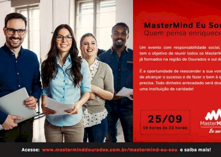 Evento MasterMind pretende arrecadar doações para 4 instituições de caridade