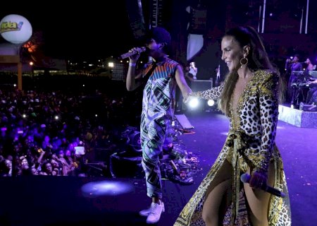Ivete Sangalo e Samuel Marques se apresentam em Salvador e marcam de gravar juntos