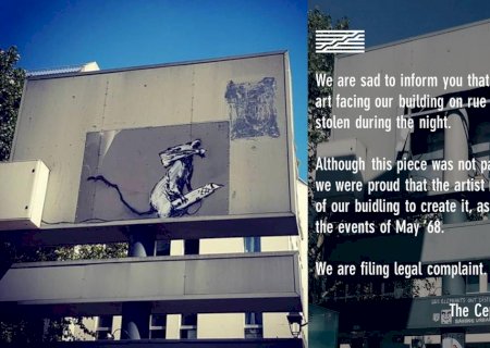 Obra de Banksy é roubada no centro de Paris