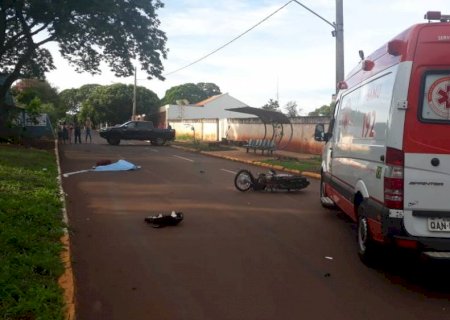 Motociclista morre ao bater em caminhonete no Portal de Dourados