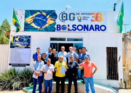 Em Bela Vista, aliados de Bolsonaro participam de ato em prol do partido Aliança pelo Brasil