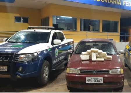 Ação conjunta Choque/PRF na BR-262 prende quatro traficantes e muita cocaína