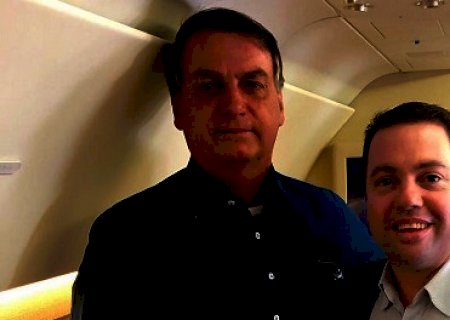 Rodolfo Nogueira acompanha o Presidente Jair Bolsonaro em sua segunda visita ao MS