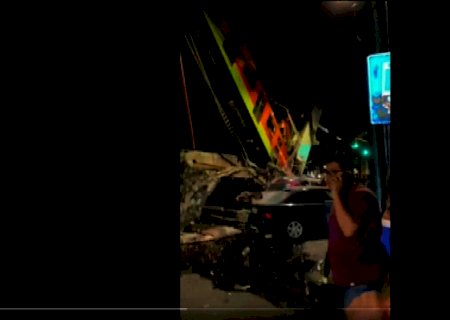 Viaduto desaba, trem do Metrô cai em avenida no México e deixa mortos e feridos; veja VÍDEO