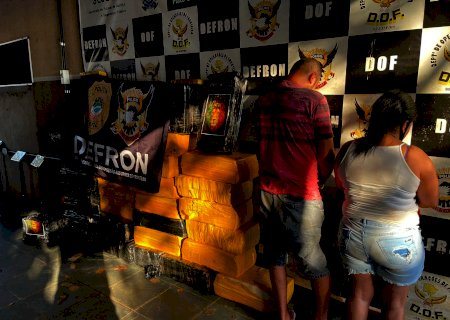 DEFRON, efetua a prisão do “casal do tráfico” com 676 kg de maconha