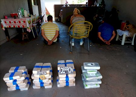 Defron apreende 50 kg de cocaina em Dourados