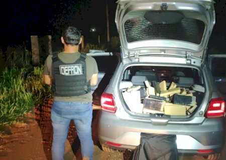 Defron apreende em Ponta Porã, 500kg de maconha avaliada em 750 mil reais