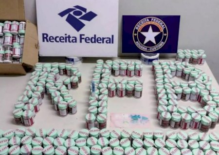 Cocaína que saiu de MS em frascos de remédios é apreendida em Recife