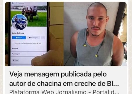 Foi identificado como Luiz de Lima, de 25 anos, o autor do atentado em uma creche de Blumenau na manhã desta quarta-feira (5)