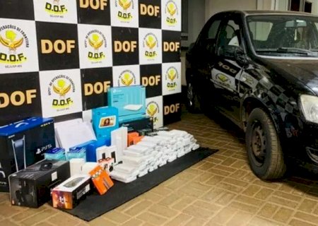 DOF apreende mercadoria contrabandeada avaliada em R$230 mil