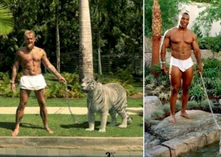 Jake Paul recria foto icônica de Mike Tyson com tigre; entenda