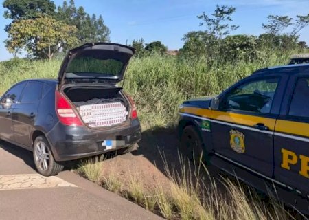 Policia apreende quatro carros com 20 mil maços de cigarro na BR-267