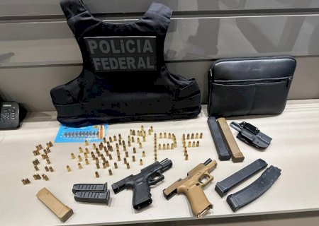 PF aponta 26 presos com apreensões de submetralhadoras e veículos durante operações