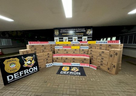 Defron descobre entreposto com R$ 3 milhões em eletrônicos contrabandeados