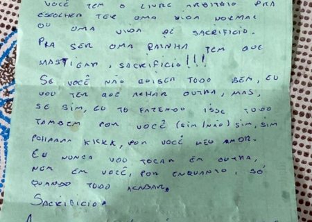 Homem perturba funcionária de loja e deixa carta em tom ameaçador