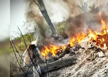 Avião de pequeno porte cai e deixa cinco mortos em Mato Grosso