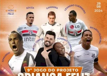 Edmundo, Gamarra e o &ldquo;Calabreso&rdquo;, craques se unem em pelada solid&aacute;ria na Capital