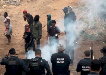 Confronto entre PM e indígenas ocorreu em nova tentativa de ocupação