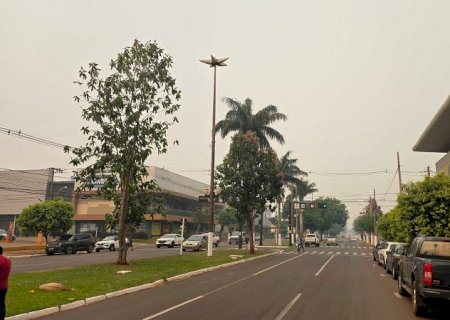 Fumaça dos incêndios na Bolívia cobre várias cidades de Mato Grosso do Sul