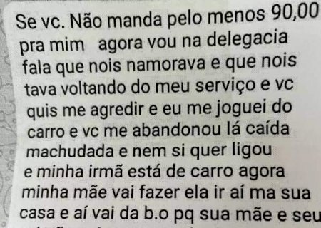 Mulher exige dinheiro de ex sob amea&ccedil;a de denunci&aacute;-lo por estupro