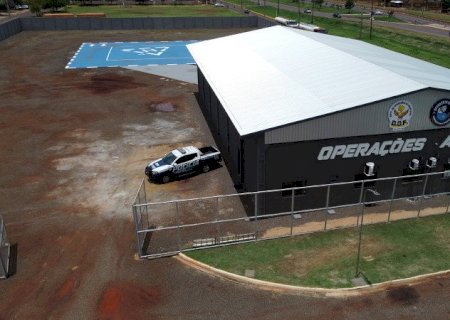 DOF em Dourados ganha hangar de helicóptero para ampliar vigilância aérea na Fronteira