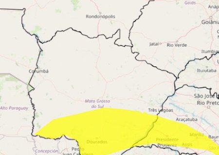 Al&eacute;m da Capital, 31 cidades de MS est&atilde;o em alerta para chuvas intensas