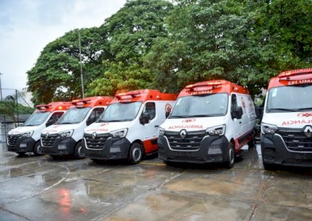 Samu renova frota com seis novas ambul&acirc;ncias em Campo Grande