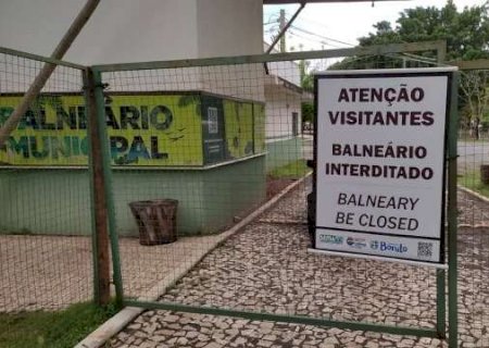 Balne&aacute;rio Municipal &eacute; interditado ap&oacute;s forte chuva em Bonito