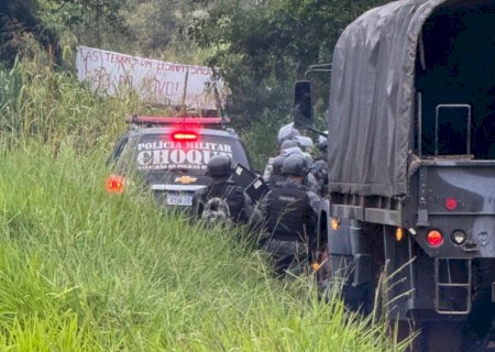 Grupo é expulso pela PM após invasão de fazenda em Dourados