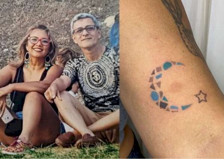 Um m&ecirc;s ap&oacute;s morte de irm&atilde;o, Carla homenageia Beto com tatuagem