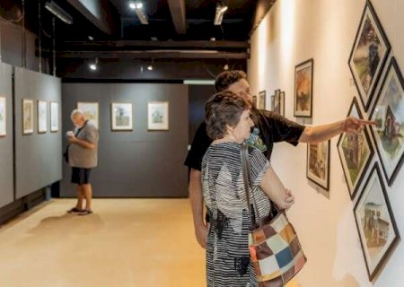 Exposi&ccedil;&atilde;o traz olhar art&iacute;stico sobre cenas urbanas e paisagens de MS