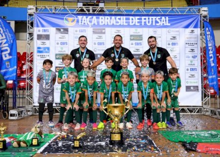 Com final nordestina, Benfica-PB levanta trof&eacute;u de campe&atilde;o da Ta&ccedil;a Brasil Sub-8