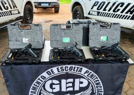 Com or&ccedil;amento limitado, deputado solicita compra de 300 pistolas para a Agepen