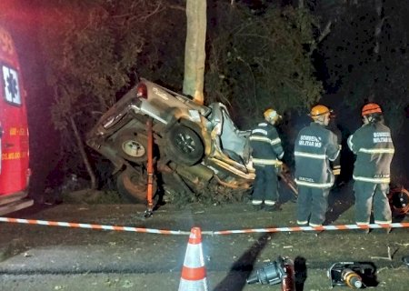Pai e filho morrem em acidente na MS-276 em Dourados