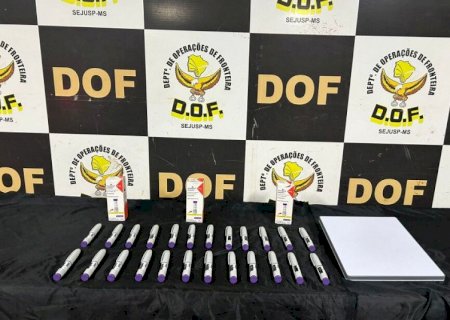 DOF apreende R$ 200 mil em canetas emagrecedoras contrabandeadas na fronteira