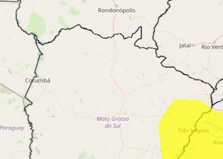 Inmet emite alerta de chuvas intensas para 11 cidades sul-mato-grossenses