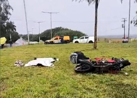 Motoentregador morre ao colidir com poste na MS-156 entre Itaporã e Dourados