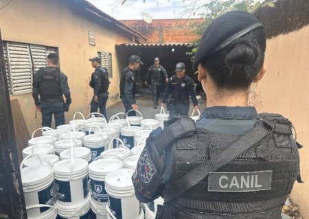 Homem &eacute; preso com 2,4 toneladas de maconha escondidas em baldes
