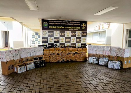 Polícia intercepta comboio com drogas e contrabando avaliado em R$ 1,4 milhão