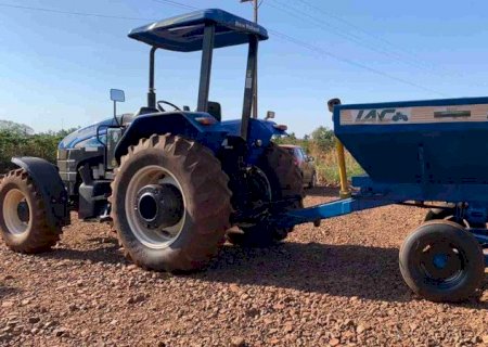Idoso morre após ser atropelado por trator em fazenda de Maracaju