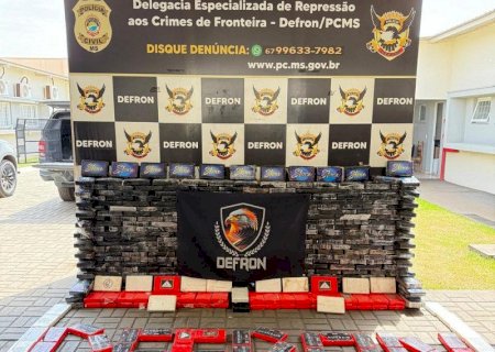 Defron apreende 440 quilos de cocaína em oficina que preparava caminhões para o tráfico