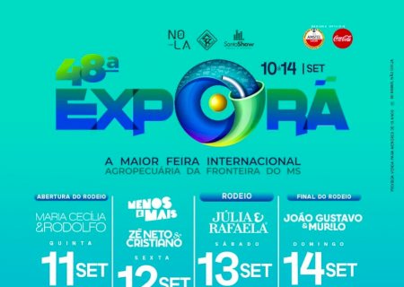 A EXPORÃ 2025 terá quatro noites de shows com grandes nomes da música nacional