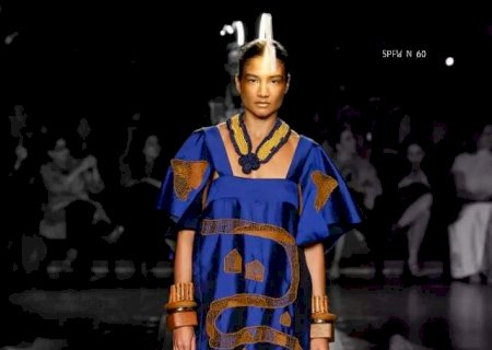 Modelo de Tr&ecirc;s Lagoas &eacute; destaque no 1&ordm; dia da S&atilde;o Paulo Fashion Week