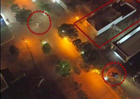 V&iacute;deo de drone mostra assalto com explosivos a banco na fronteira