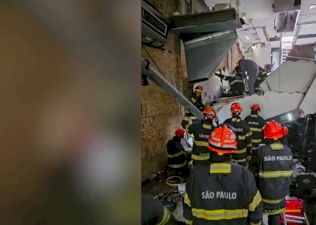 Uma pessoa morre após desabamento de teto de restaurante em SP