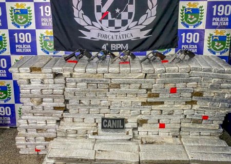 Polícia apreende armas e 500 quilos de maconha em peças agrícolas