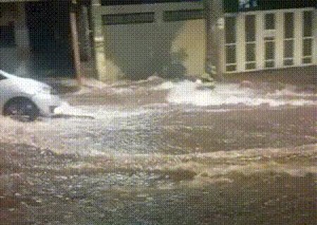 Alagamentos atingem v&aacute;rios pontos da Capital ap&oacute;s chuva desta quarta