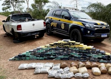 Perseguição na BR-262 termina com apreensão de mais de 150 quilos de drogas