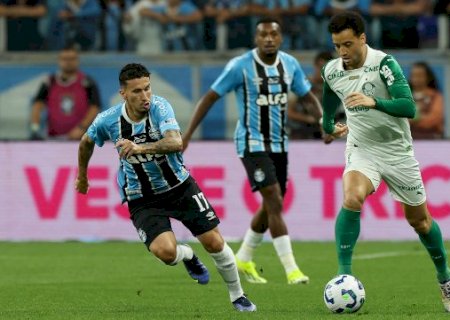Gr&ecirc;mio vence Palmeiras e impede avan&ccedil;o paulista na briga pelo t&iacute;tulo